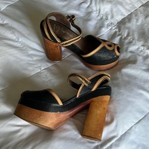 JEFFREY CAMPBELL Handmade Wooden Heels 6.5